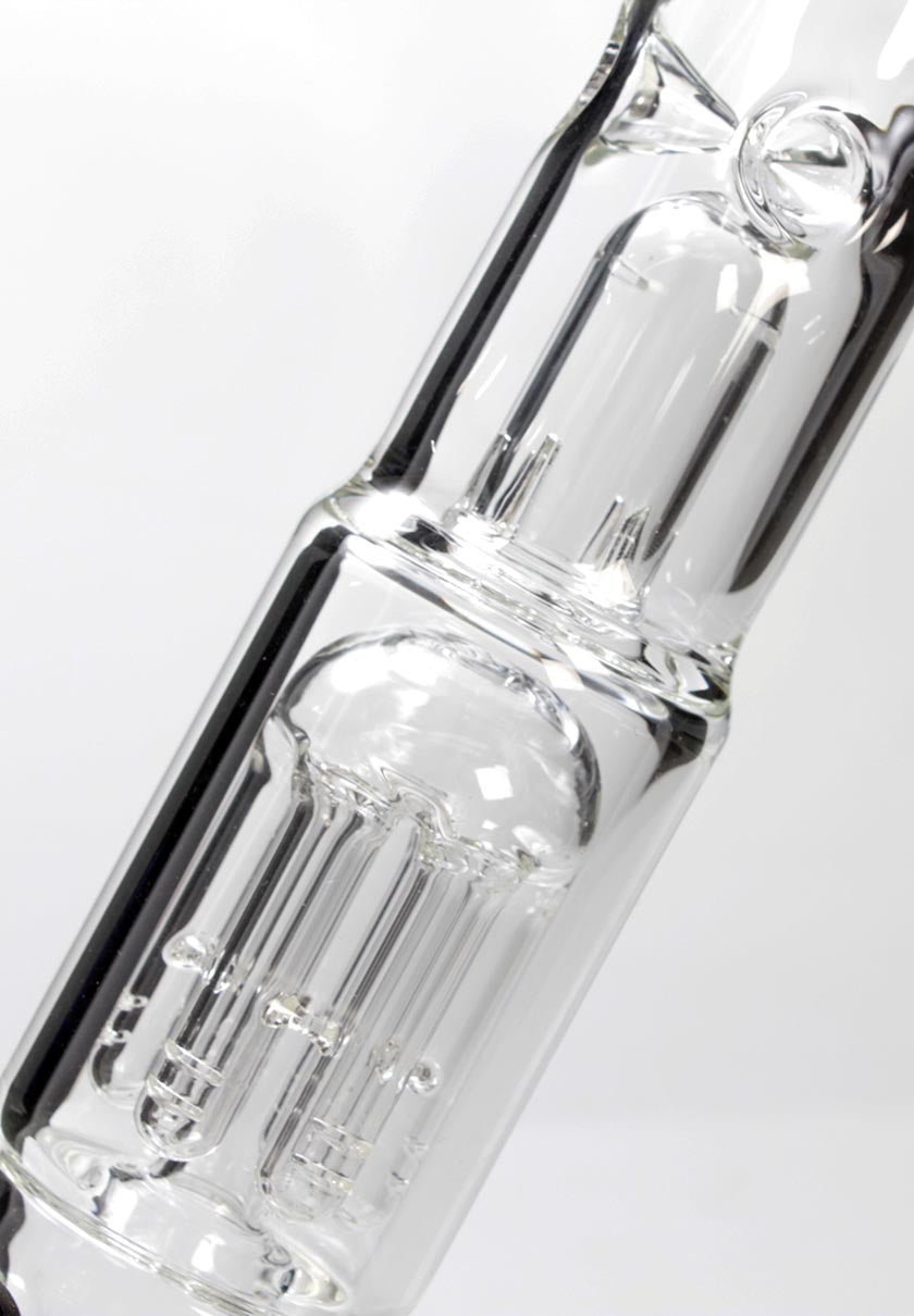 BLAZE cylinder bong Ice 6-arm tree percolator clear