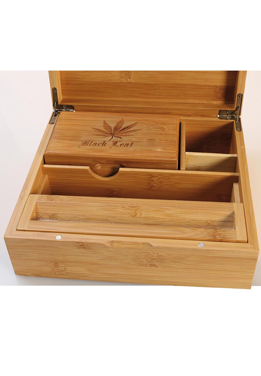 Black Leaf Stoner Boxen II aus Bambus