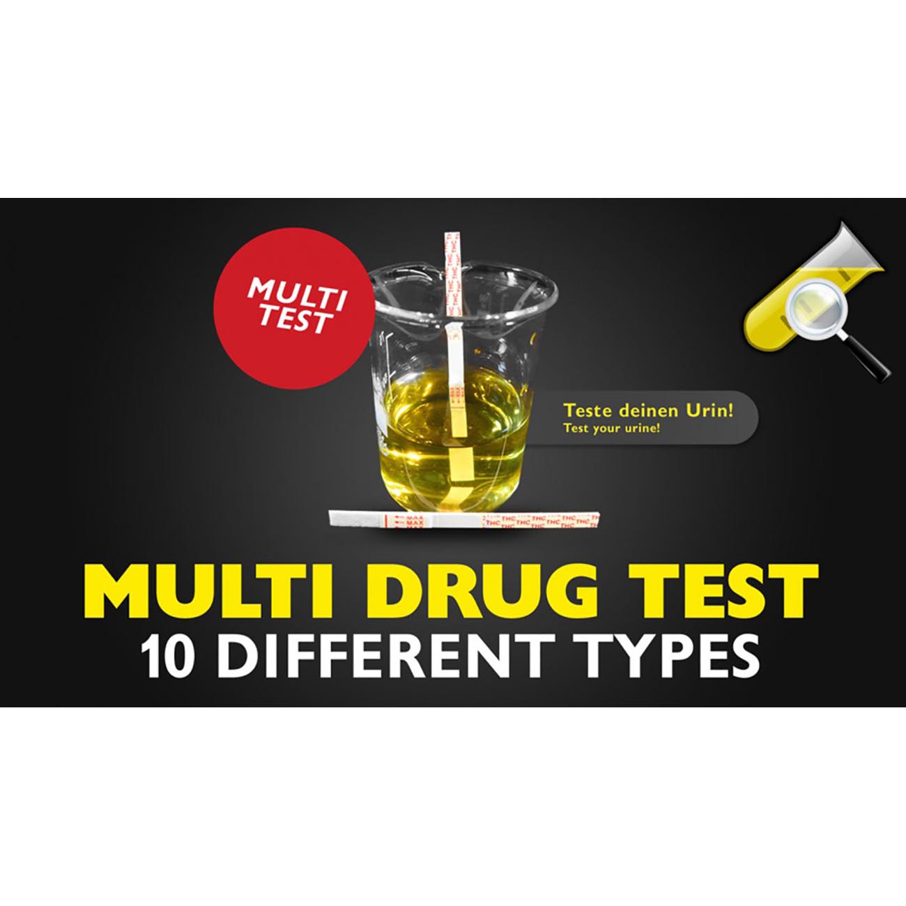 CleanUrin Multi 10er Drogentest