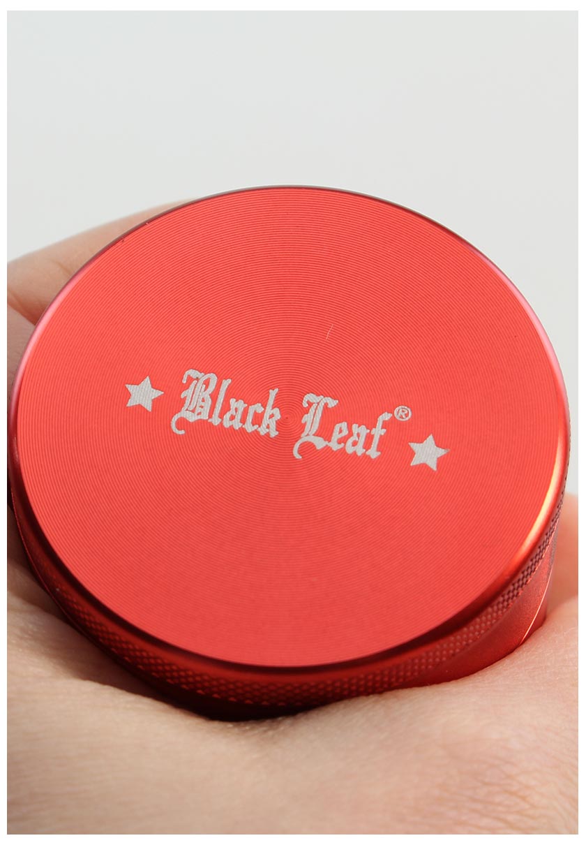 Black Leaf Mandala Alu-Grinder 4-tlg. Rot