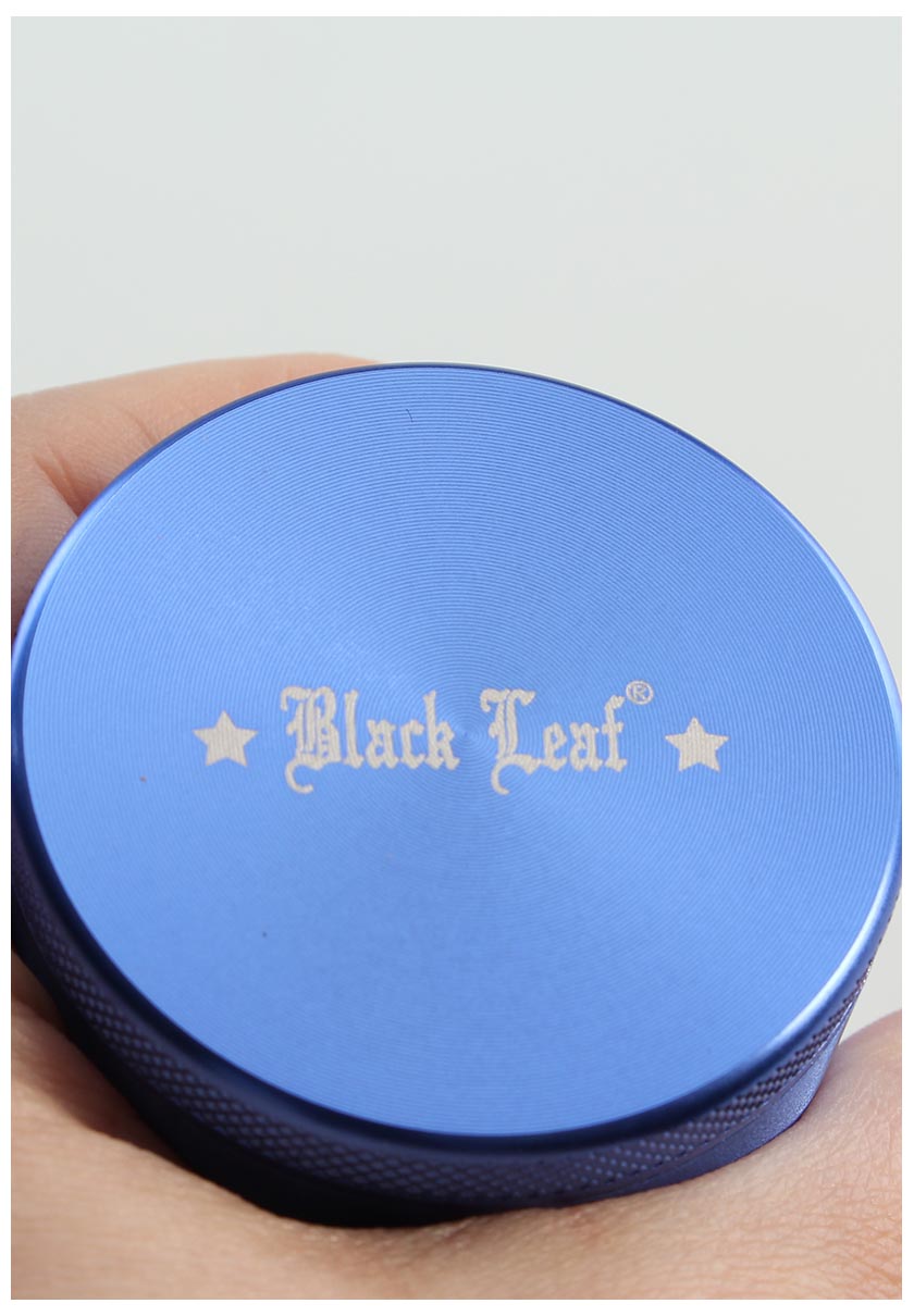 Black Leaf Mandala Alu-Grinder 4-tlg. h.blau