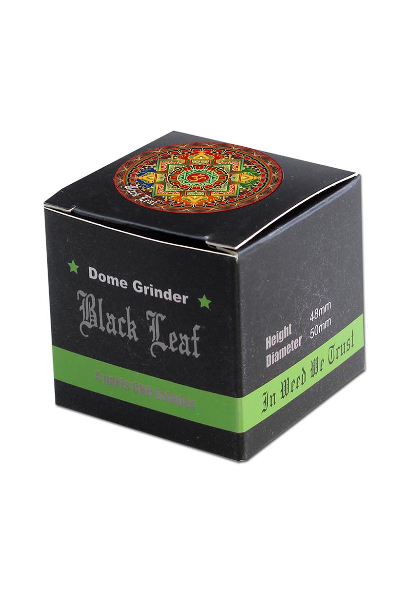 Black Leaf Mandala Alu-Grinder 4-tlg. Orange