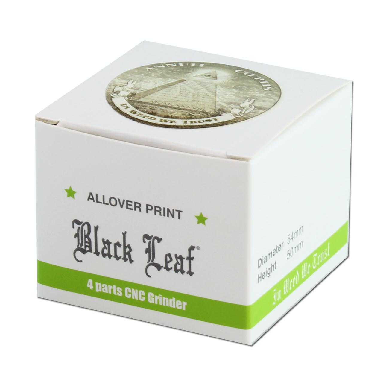 Black Leaf Dollar Aluminium Grinder 4-tlg.