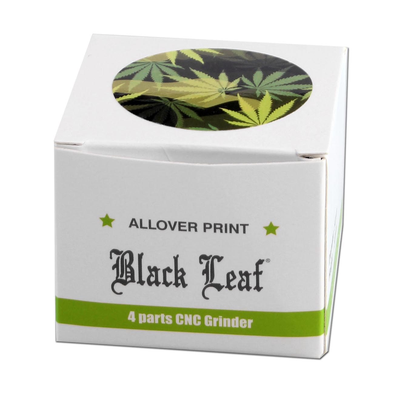 Black Leaf Camouflage Aluminium Grinder 4-tlg.