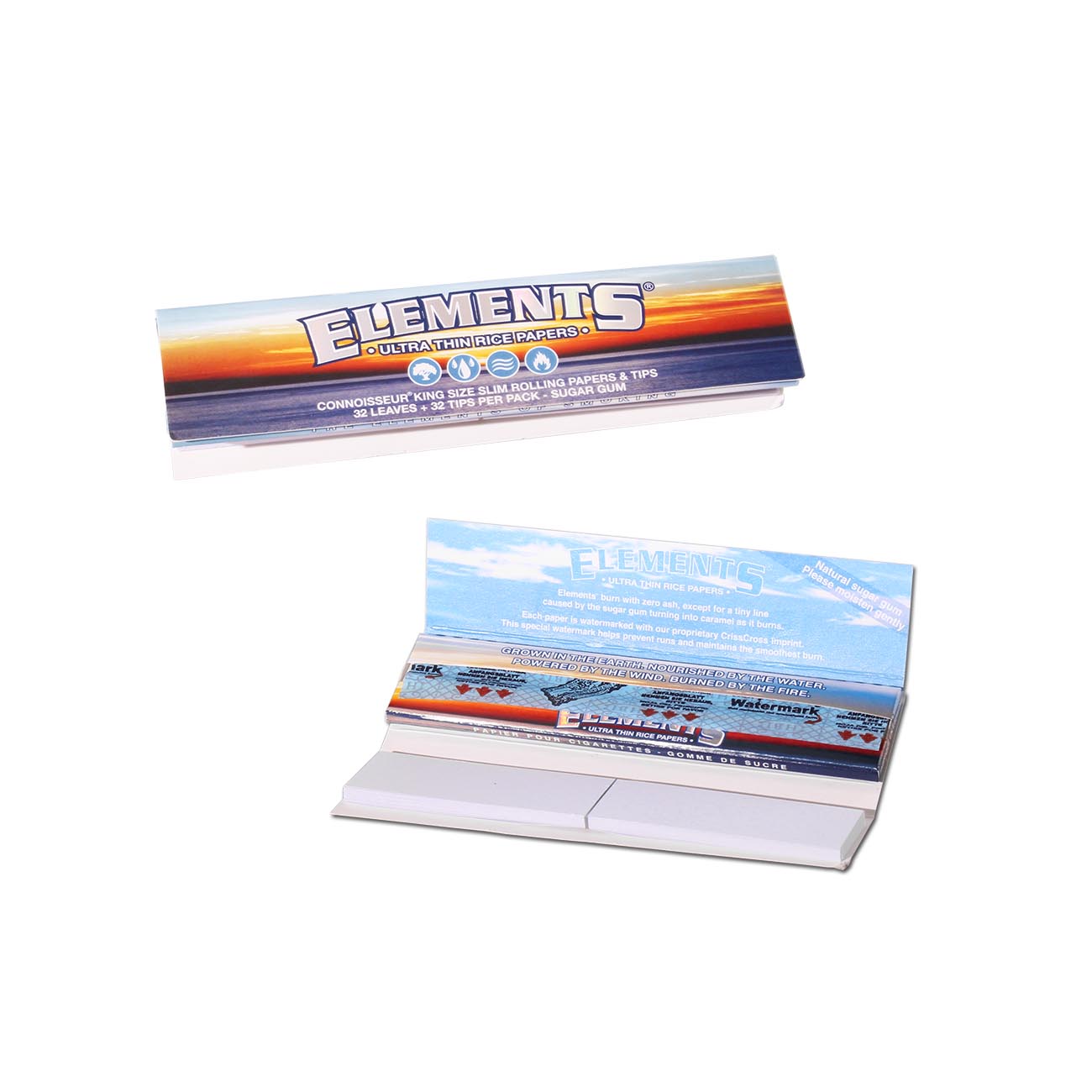 ELEMENTS CONNOISSEUR Rice Papers KSS mit Tips