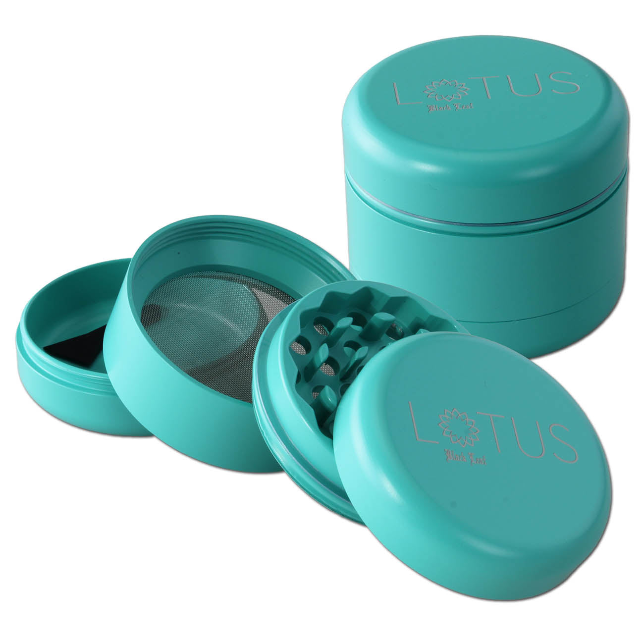 Black Leaf Lotus Grinder 4-tlg. keramikbeschichtet