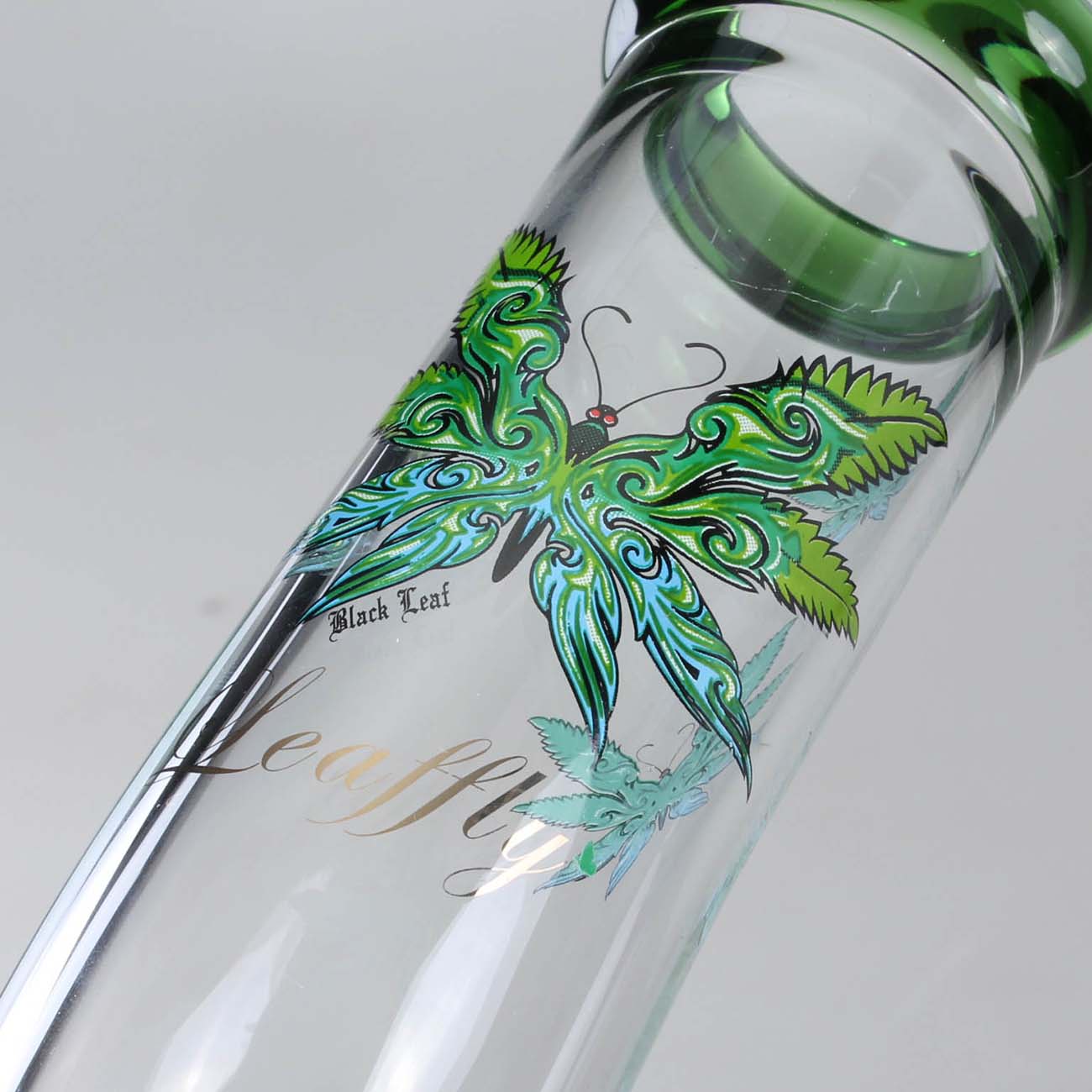 Black Leaf Icebong gebogen LEAFFLY