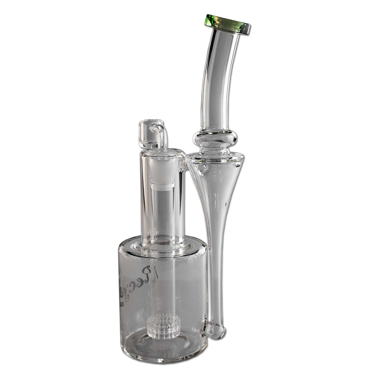 BLAZE Recycler glass bong with percolator