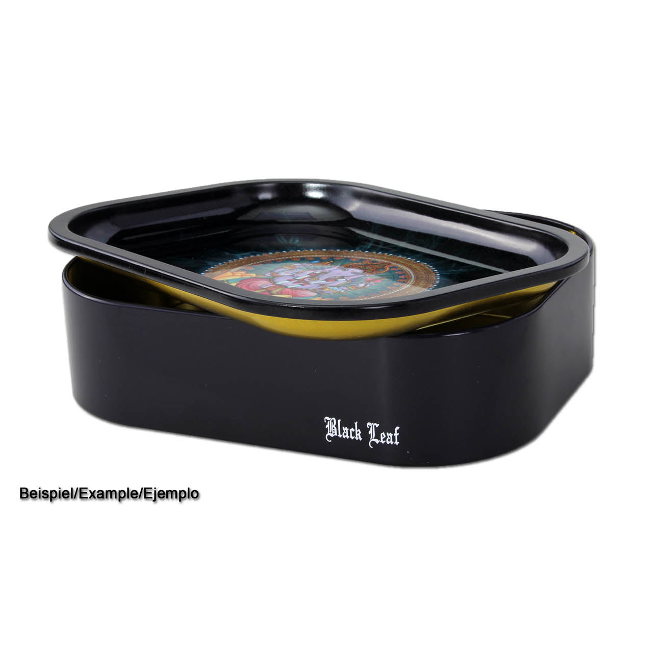 Black Leaf tin/base for rolling trays