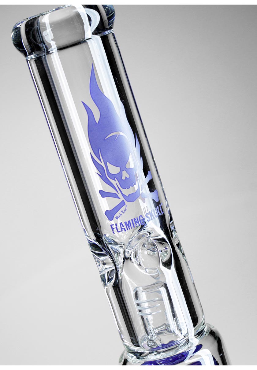 Black Leaf glass bong Ice blue 2x10-arm tree percolators