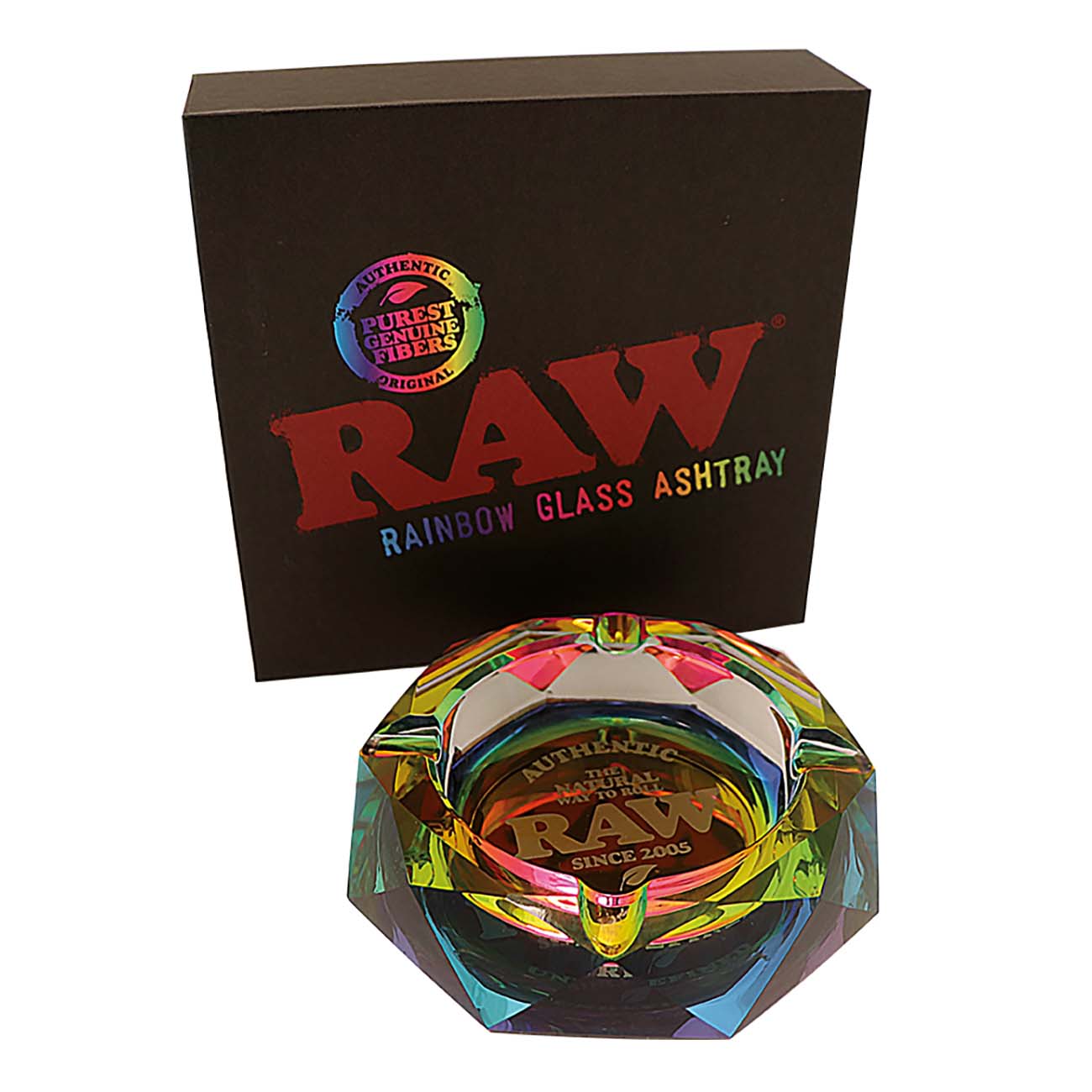 RAW RAINBOW Ascher aus Kristallglas