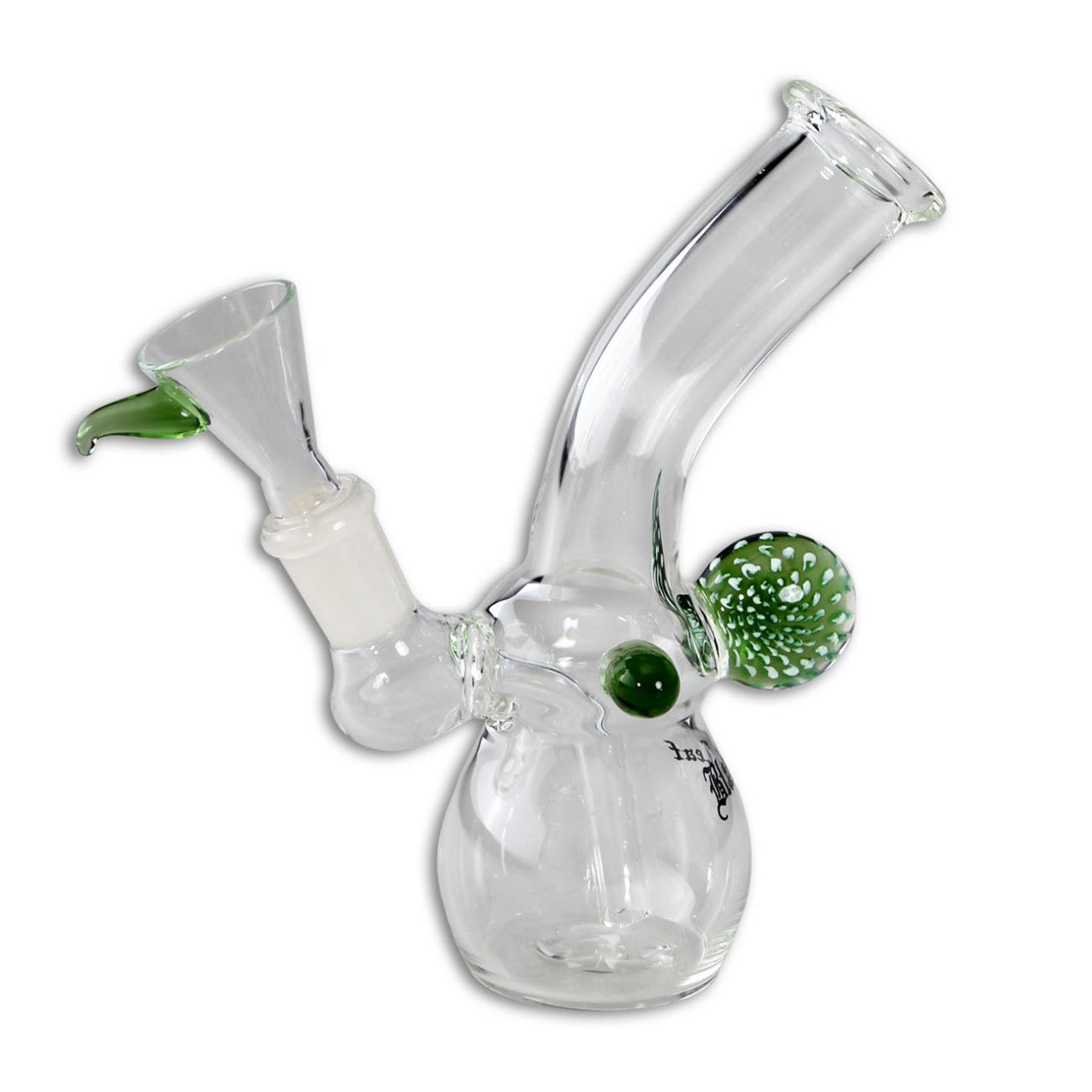 Black Leaf Glasbubbler grün