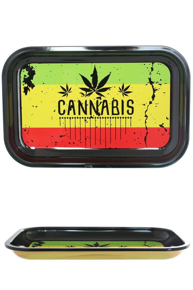 Rolling Tray CANNABIS rotating base