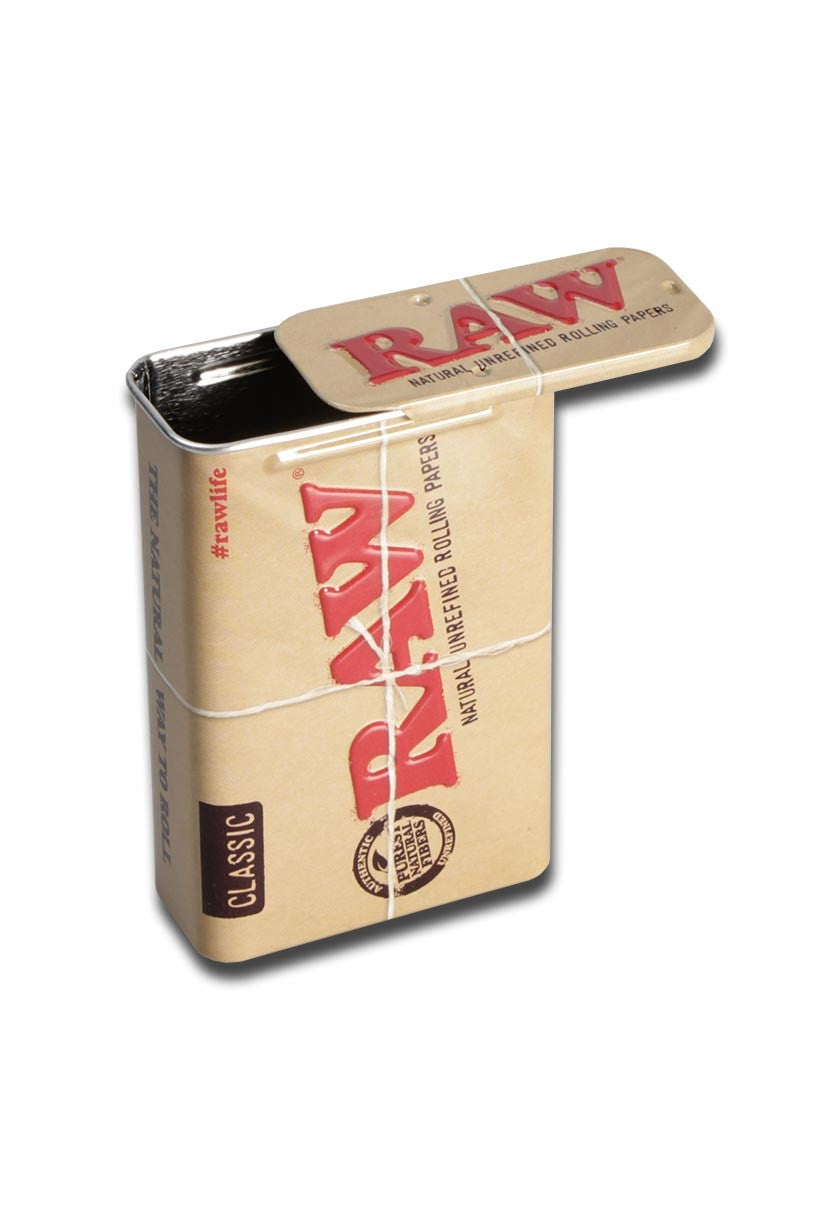 RAW tin with sliding lid