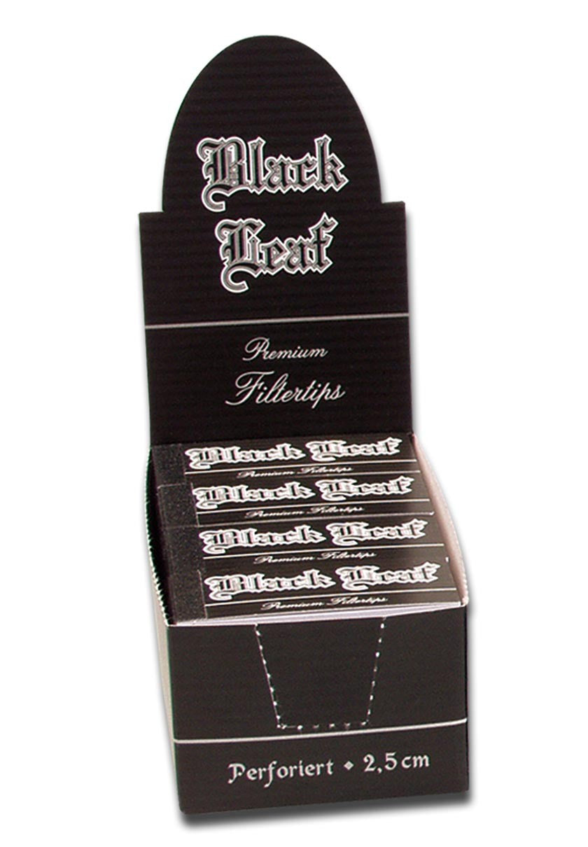 Black Leaf filter tips wide perforated