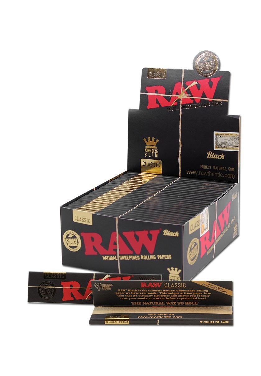 RAW Black Papers King Size Slim Extra Fine