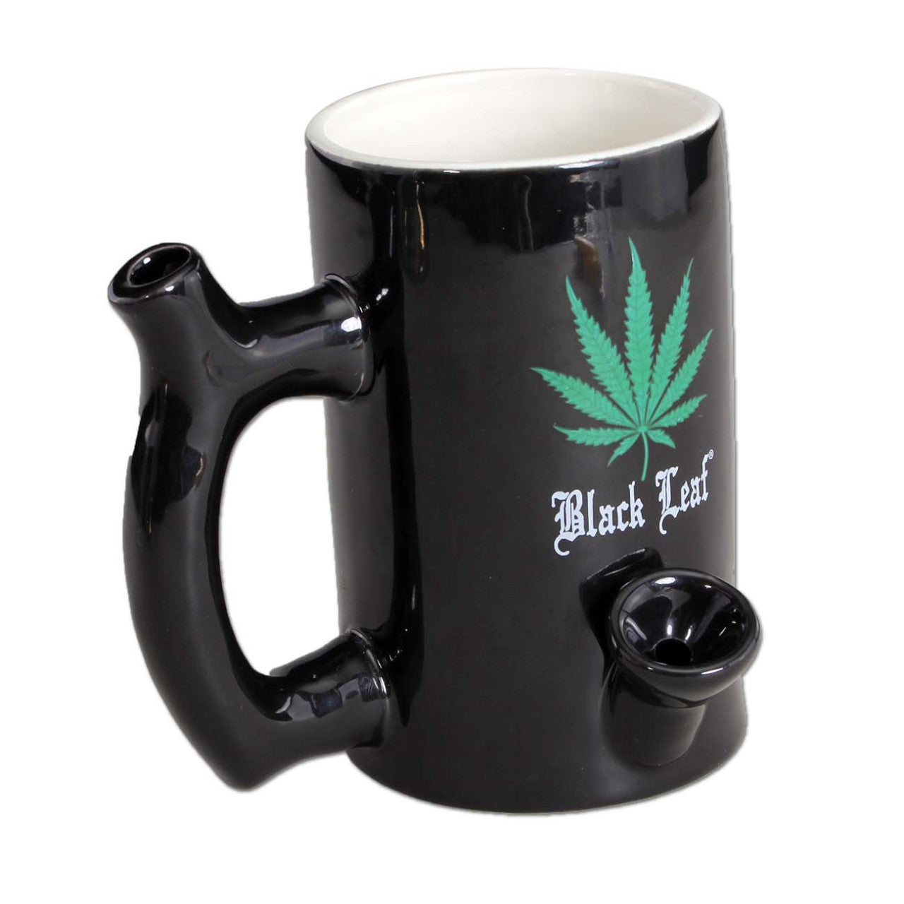 Black Leaf Becherbong Wake+Bake aus Keramik