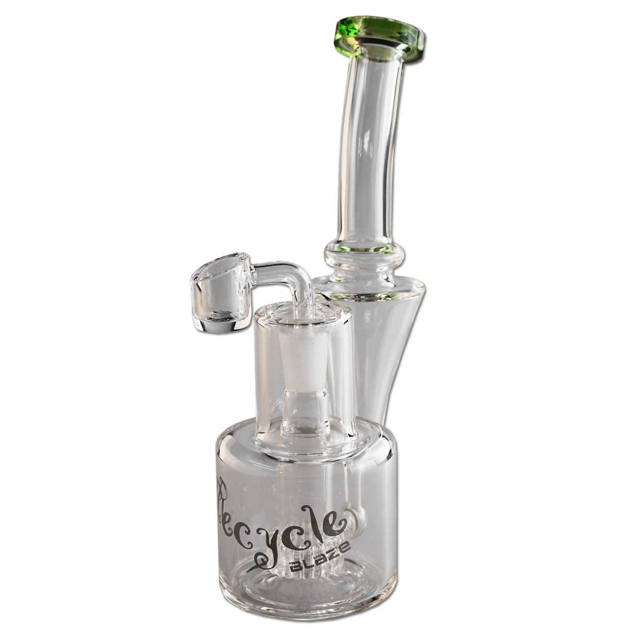 BLAZE GLASS Recycle Glasbubbler mit Perkolator