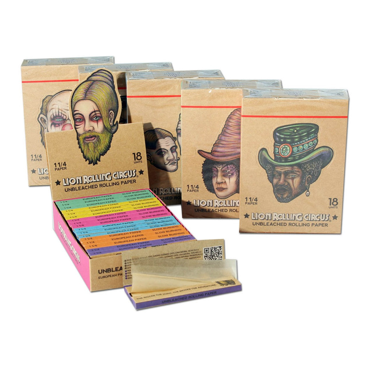 Lion Rolling Circus Papers 1¼ ungebleicht