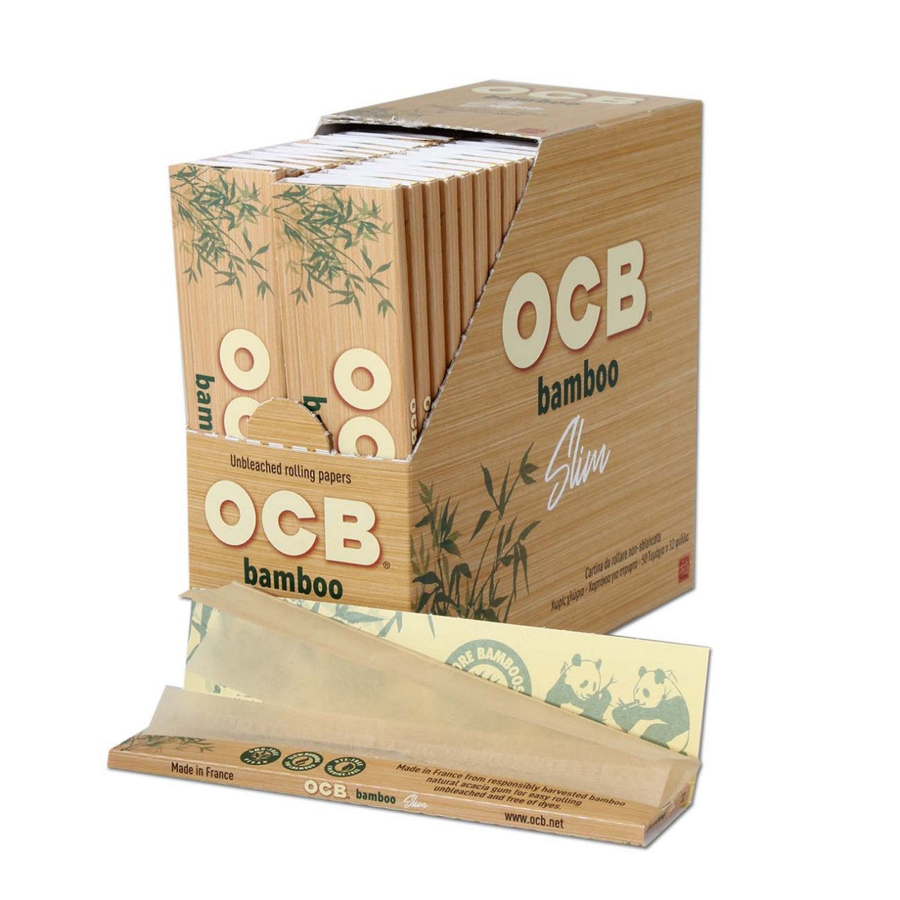 OCB bamboo Papers KS Slim ungebleicht