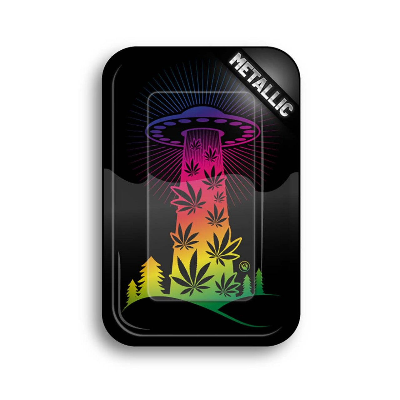 Rolling Tray 420 UFO GRADIENT Metallic