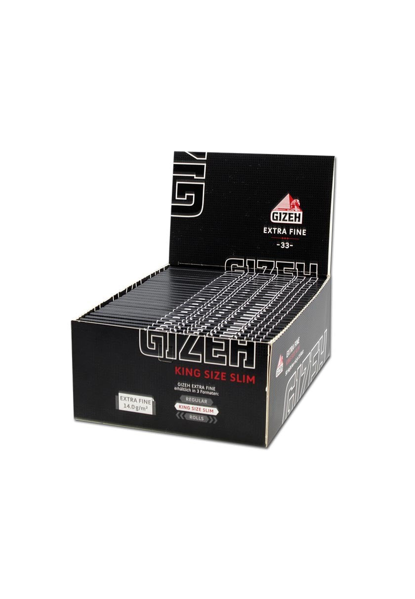 GIZEH BLACK King Size Slim Extra Fine 1x50